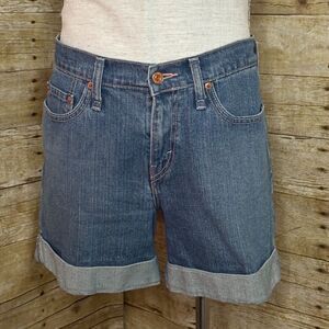 LEVI'S CLASSIC MID-RISE EVERYDAY WEAR MINIMALIST CASUAL DENIM 515 SHORTS SIZE 10